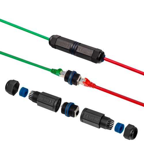 CAT.7 RJ45 Cat8 6a Netzwerkdose Stecker Keystone Verbinder LSA Anschluss BOX LAN - Afbeelding 65 van 123