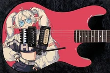 Guitar Skin Axe Wrap Re-skin Electric Bass Reface DIY Rocker Elf 1640