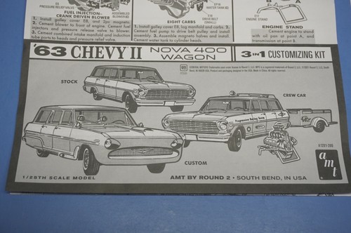 AMT 1963 Chevy II Nova 400 Wagon, Decals and Instructions 1/25 Scale - Picture 2 of 5
