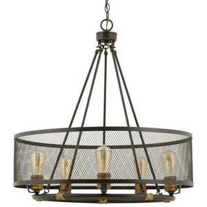 Home Decorators Collection 5 Light Forged Bronze Chain Adjustable