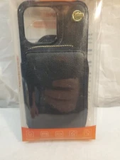 Bocasal Crossbody Wallet Case for iPhone 15 Pro Max, RFID Blocking Leather Purse