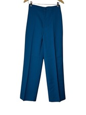 Vintage 70s Levi's Wide Leg Teouser Pant High Waist Polyester Casual Size 27