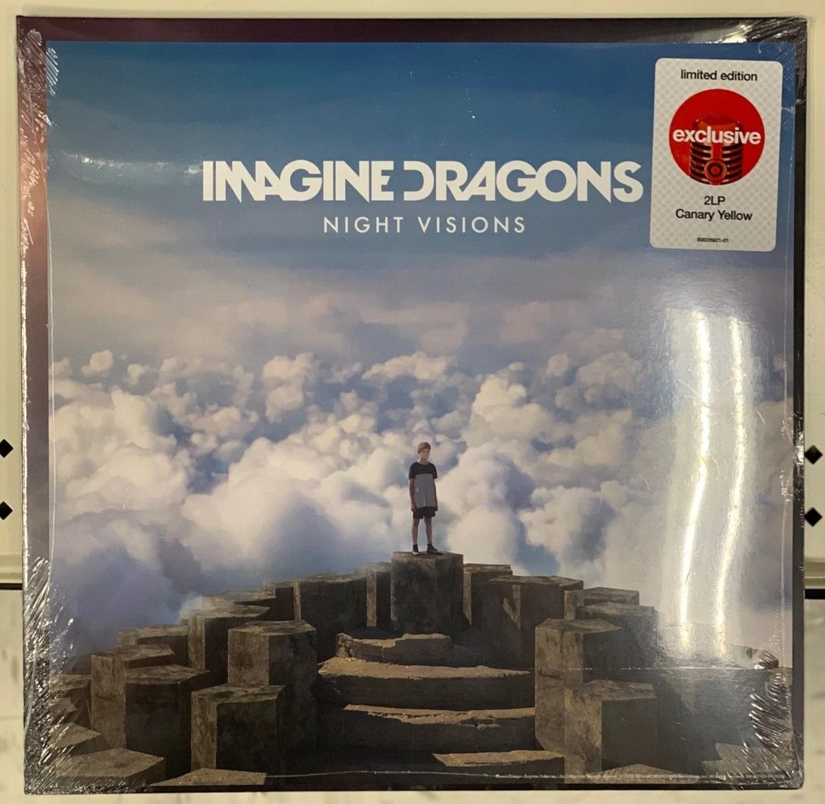 Double vinyle exclusif Imagine Dragons Night Visions jaune canari