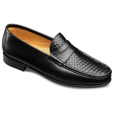 Allen Edmonds‎ Taormina Woven Loafers Allen Edmonds Taormina black leather woven | Mercari main image 4