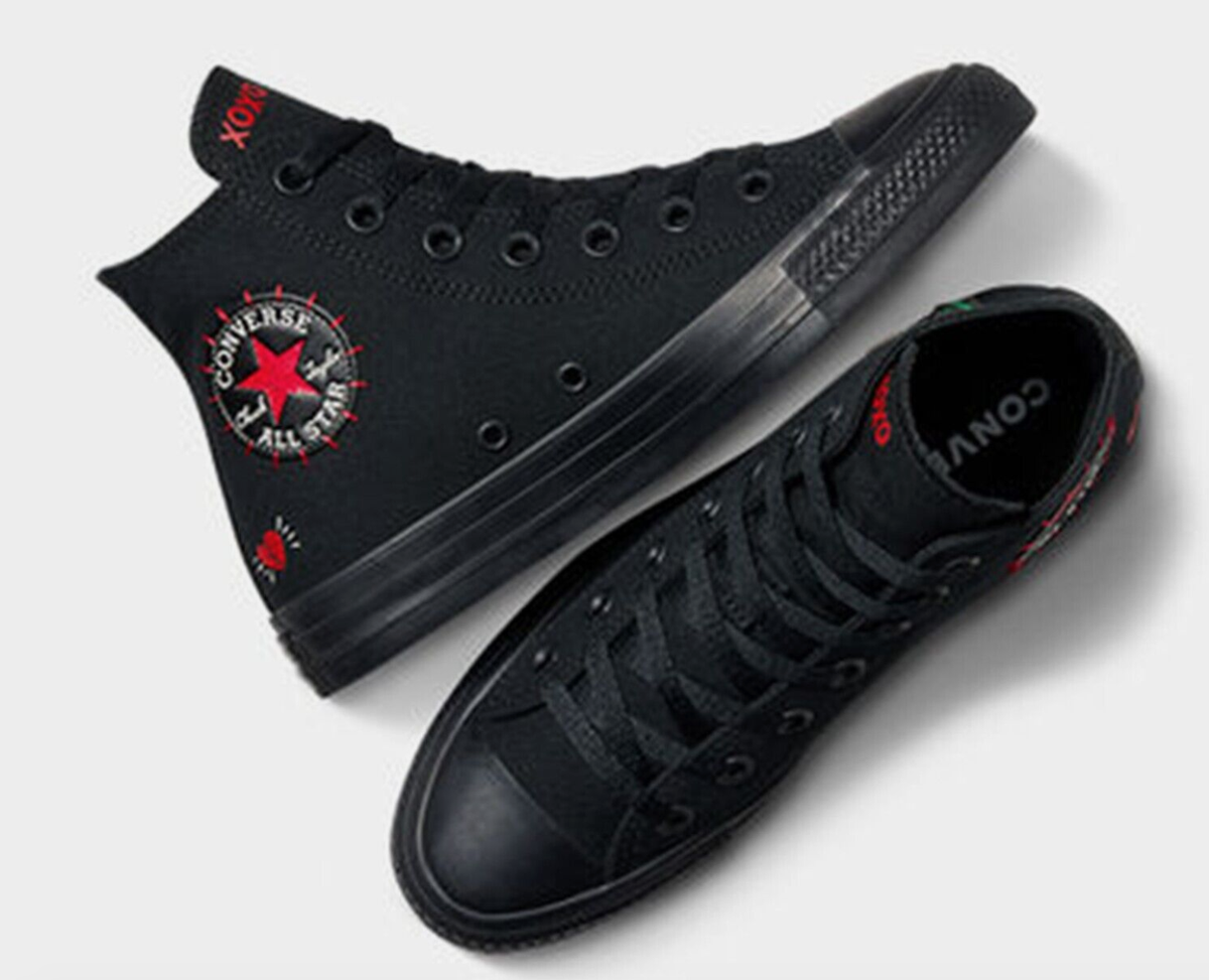 NEW Women CONVERSE Chuck YTK Heart Valentine's Day Love Shoes