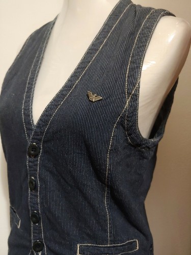 VEST GILET woman ARMANI JEANS 30 anniversario 1981-2011 TG.46 circa M New!  RARE | eBay