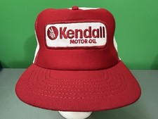 KENDALL Motor Oil Vintage Trucker Hat Cap NWOT Red Snapback Mesh Foam
