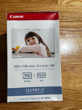Canon 3115B001 KP-108IN Color Ink  Paper Set Clear/Cyan/Magenta/Yellow