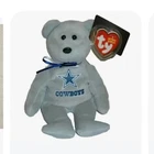 Ty Beanie Babies Dallas Cowboys Bear Plush 1997 Vintage Age 3+ 4-7 Years