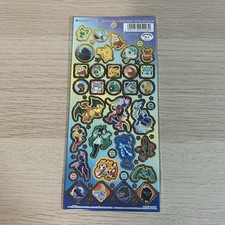 DAISO Pok mon Sticker A Shining golden pikachu Charizard JAPAN LIMITED