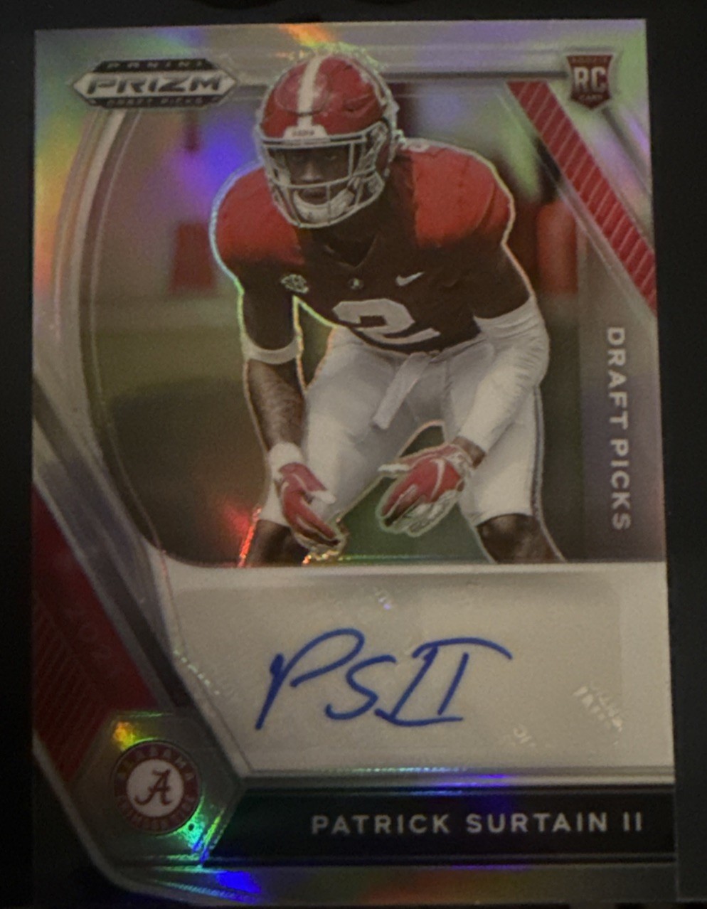 2021 Panini Prizm Draft Picks Patrick Surtain II Autographed 