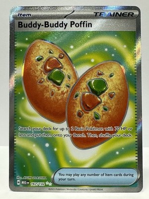 Buddy-Buddy Puffin 167/132 Mega Evolution Full Art Trainer Pokemon TCG NM