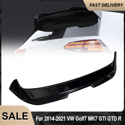 Rear Roof Spoiler Glossy Black For 2014-2021 VW Golf7 MK7 GTI GTD R