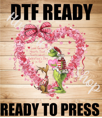 DTF Heat Transfer   Ready to Press, Full Color Design