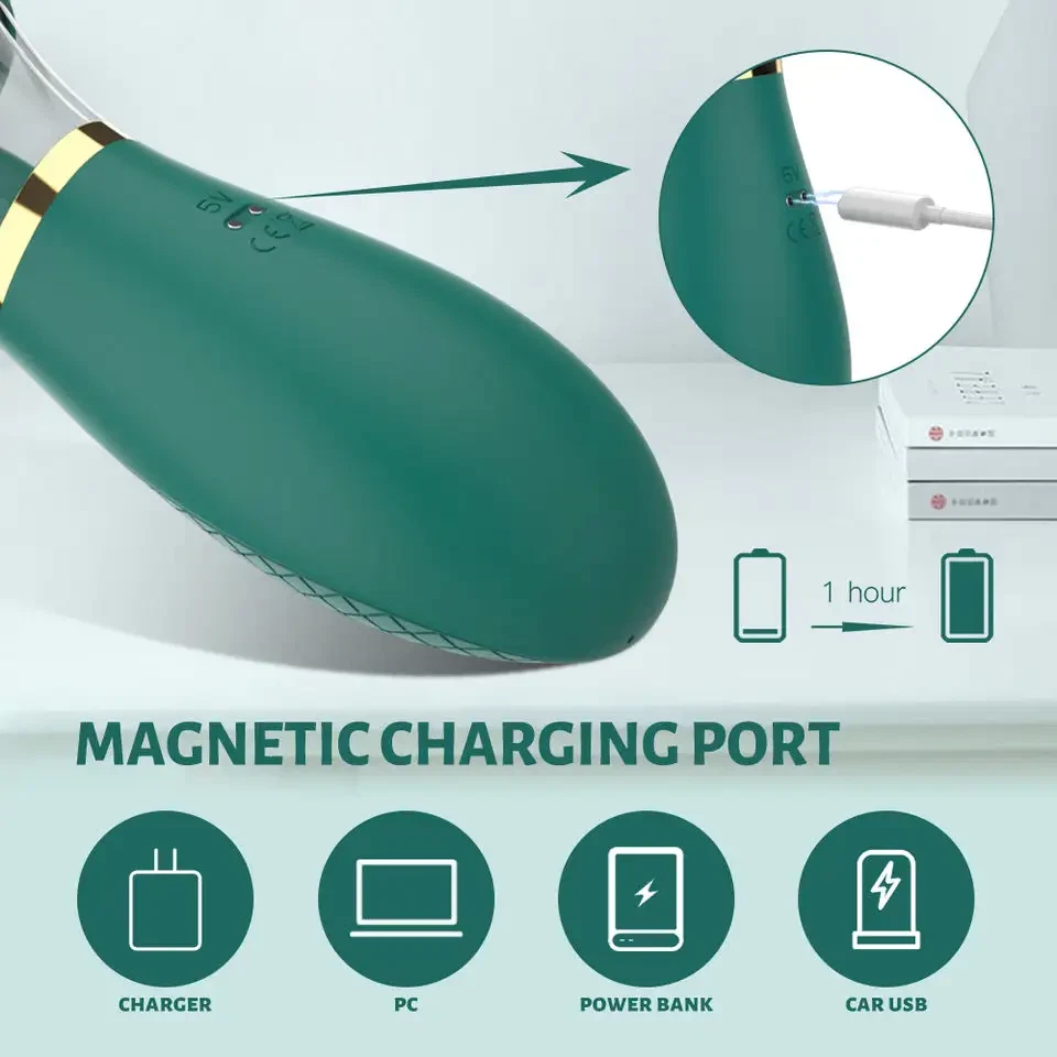 Vibrador de succión Consolador Punto G Masajeador Lengua Oral Clítoris Lamiendo Juguetes Sexuales Mujeres Foto 4 de 4