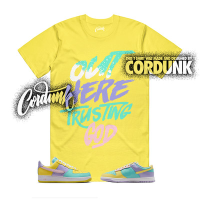 Dunk Easter Air Force 1 Emerald Rise Yellow Pink Foam Low T Shirt Match TG