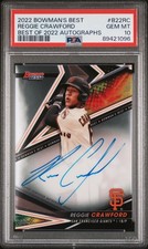 PSA 10 2022 Bowman's Best Reggie Crawford #B22-RC Best of 2022 Autographs