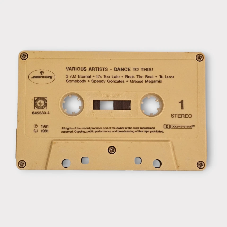Various Artists - Dance To This (Cassette, 1991) Pop Rock Compilation 14 Tracks - Image 4 of 4