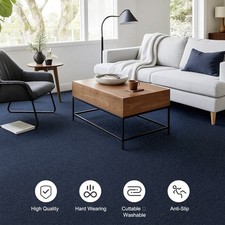 40 x CARPET TILES PATCHWORK 30cm x 30cm Commercial Retail Shop Office Home 1.8m2