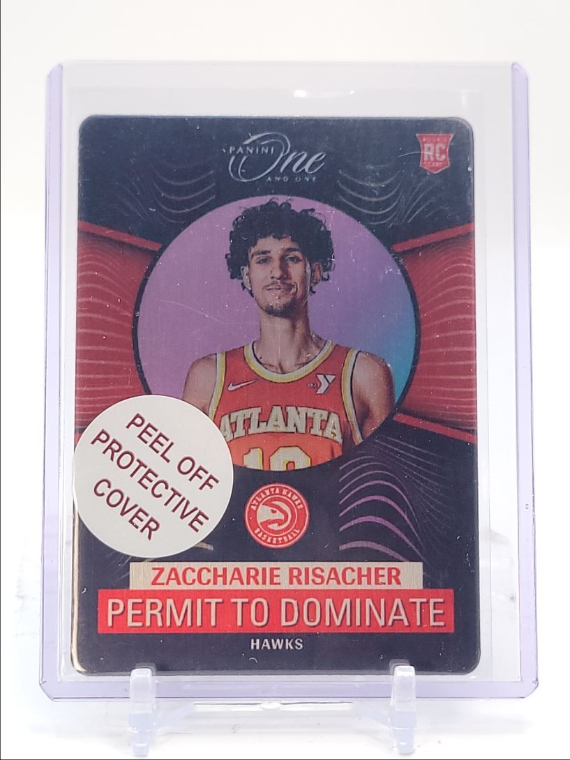 ZACCHARIE RISACHER 2024-25 ONE AND ONE ROOKIE PERMIT TO DOMINATE SP RC Q5963