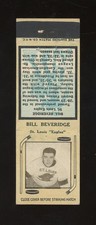1936-39 Diamond Matchbooks Tan Hockey Bill Beveridge VG