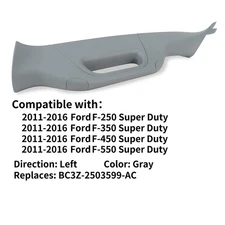 Left LH Driver Interior Trim A Pillar Handle Grey Gray FOR 11-16 F250 F350 F550