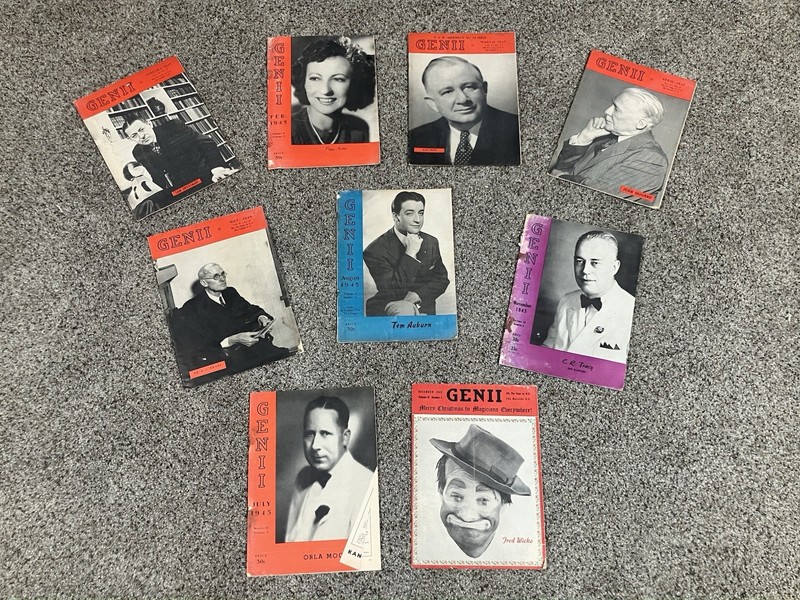 Lot Of 9 Genii Magazine 1945