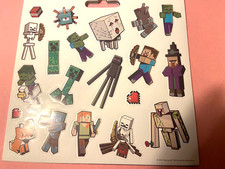 Minecraft-Sticker Set-20 Stickers-Licensed-New