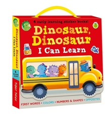 Dinosaur, Dinosaur I Can Learn 4-Book Boxed Set with Stickers: First Words, Colo