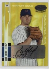 2003 Leaf Certified Materials Mirror Gold Signatures /25 John Webb #222 Auto tw0