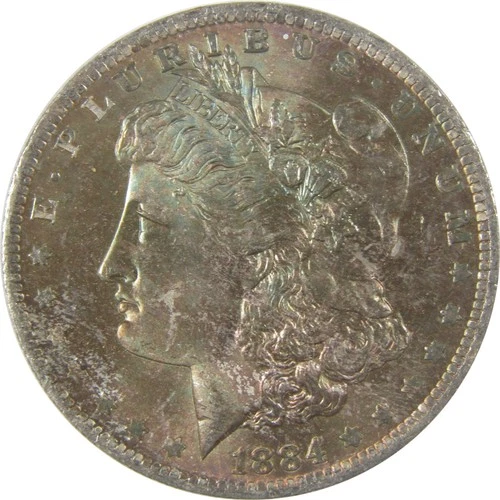 1884 O Morgan Silver Dollar BU Choice Uncirculated Toned SKU:I24179