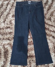 Faded Glory Womens Size 18 Dark Indigo Blue Stretch Bootcut Jeans 5 Pocket