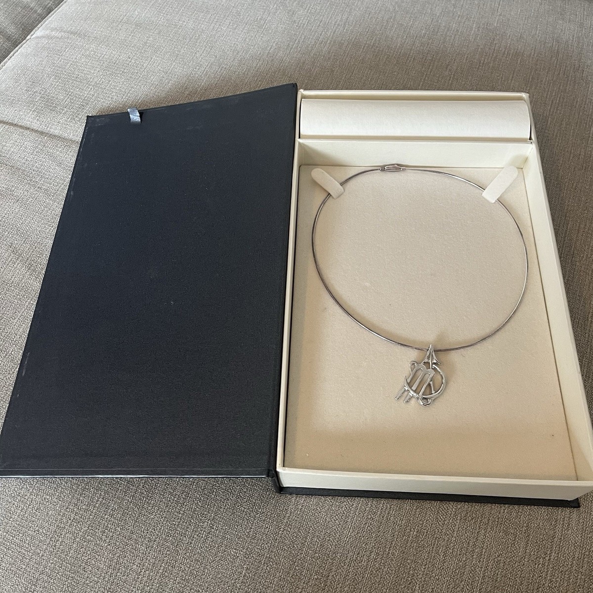 Catherine Best Sterling Silver Scorpio Moon-Sign Pendant with 40cm Tonda Chain View 2