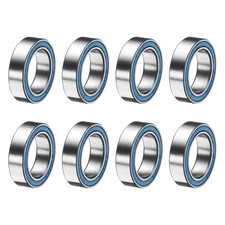 8 Pcs 6700-2RS Deep Groove Micro Bearing, 10x15x4mm Double Rubber Sealed