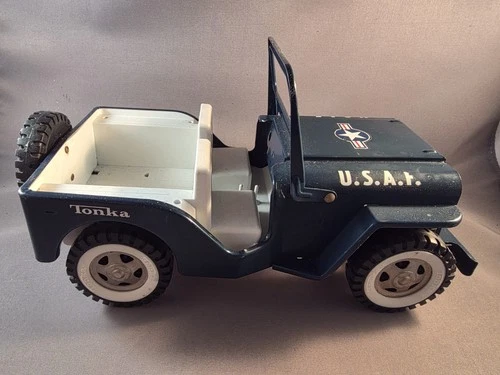 Vintage Tonka U.S.A.F. Jeep No. 252 Pressed Steel Toy Vehicle Air Force Willys