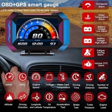 Obd2gps Hud Gauge Car Digital Head Up Display Speedometer Turbo Rpm Alarm Temp Obd2gps Hud Gauge Car Digital Head Up Display Speedometer Turbo Rpm Alarm Temp