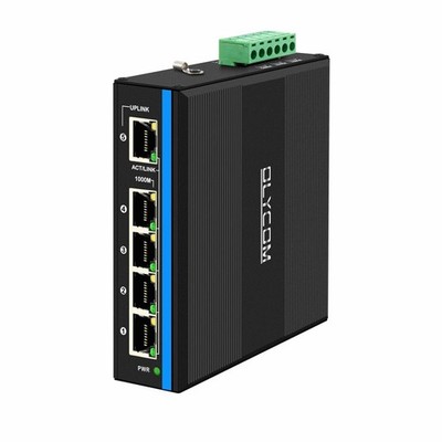 Outdoor PoE Switch 5port Gigabit Ethernet Switch with DC12V-48V Voltage Input...