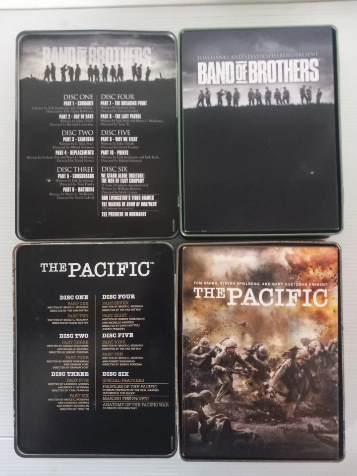 HBO Original's Band of Brothers and The Pacific Collectors Edition Metal Tin Set Foto 2 de 4
