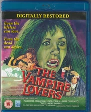 THE VAMPIRE LOVERS REG B Bluray in US HAMMER AIP FILM CUSHING ingrid PITT Lk new