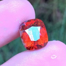 6.05 Crt Hessonite Garnet Reddish Orange 100% Natural Unheated mine Ceylon