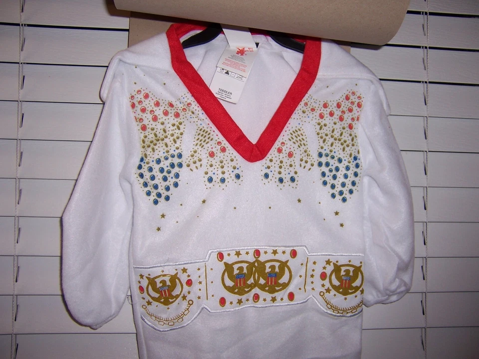 Rubie's ELVIS 儿童尺寸幼儿服装 88556 1-2 岁 — 第 3/4 张图片