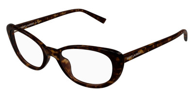 Yves Saint Laurent YSL SL822 OPT 002 Tortoiseshell Cat Eye Oval Eyeglasses Frame