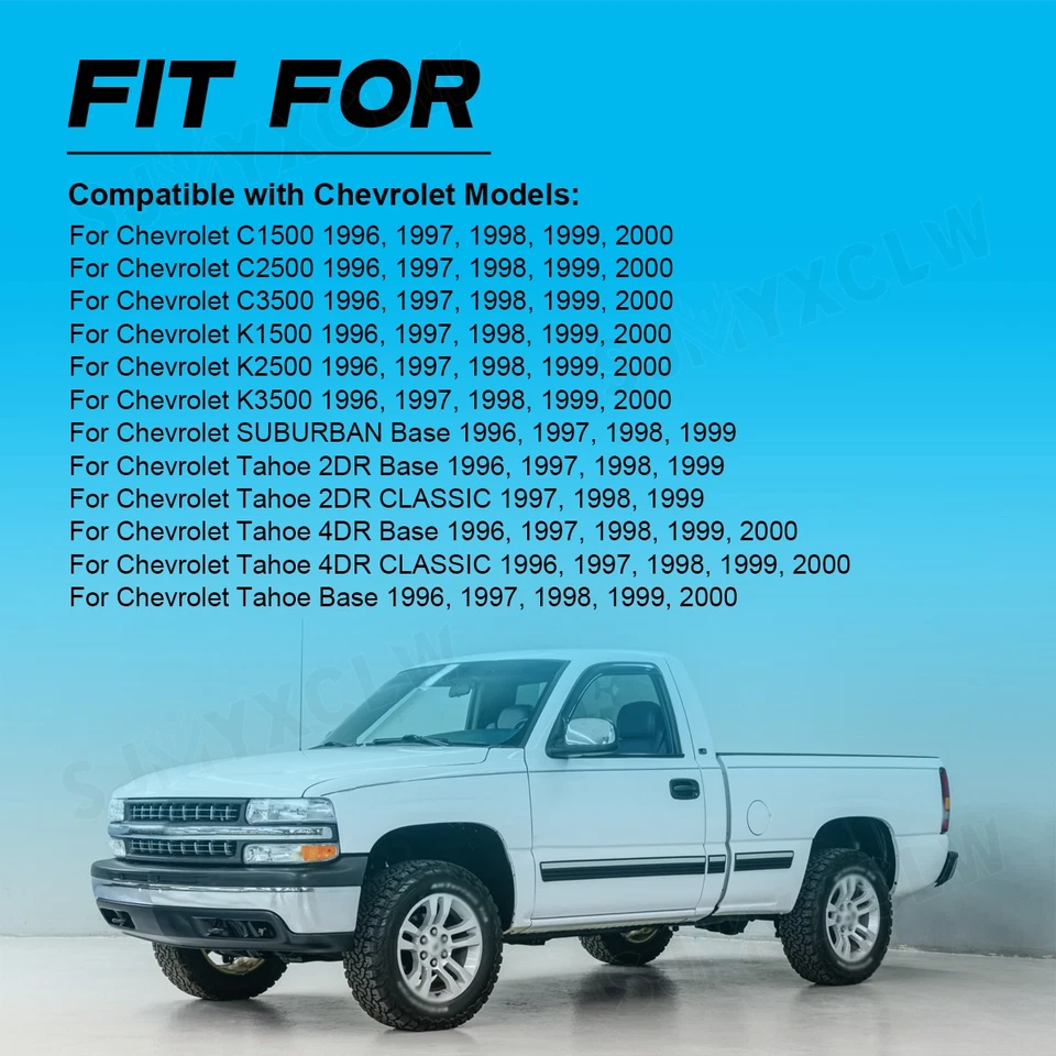 Panel de control de clima de calefacción de aire acondicionado 599-006 para 1996-1999 GMC K1500 K2500 K3500 Foto 3 de 4