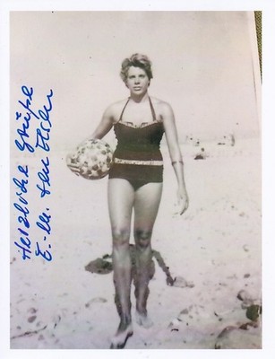 Eva-Maria ten Elsen - DDR/Deutschland, Bronze Olympia 1956 Schwimmen, Original!