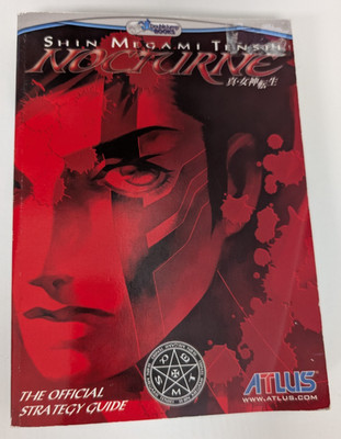 Shin Megami Tensei Nocturne Official Strategy Guide Book + Poster/Bookmarks