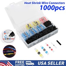 Waterproof Solder Stick Seal Sleeve Heat Shrink Butt Wire Connectors Kit 1000PCS