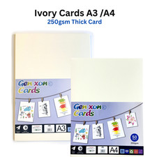 A4 A3 Card Sheets Smooth Cream Ivory Cards Scrapbooking cardmaking Paper Crafts