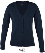 Golden Women V-Neck Knitted Cardigan | SOLs | 90012