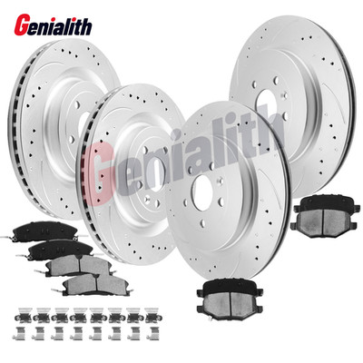 8pc Front Rear Rotors Brake Pads for Ford Explorer Flex Taurus Lincoln MKS MKT