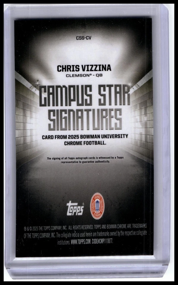 Bowman #CSS-CV Christopher Vizzina automático Foto 2 de 2